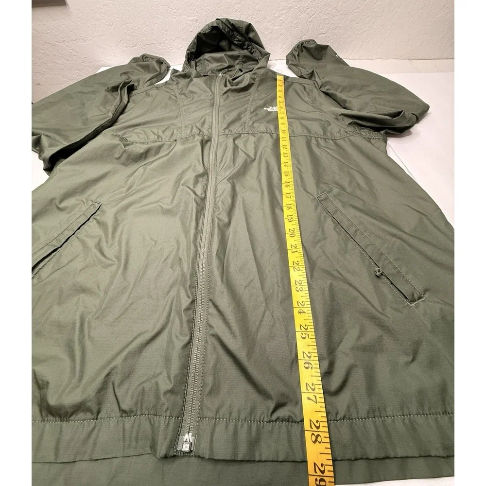 The North Face Windbreaker Jacket Men's Size XXL Green Big & Tall Hiking Camping